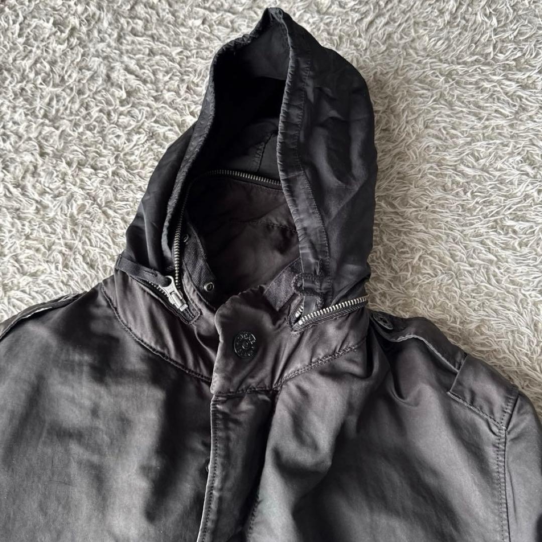 2009AW ストーンアイランド　モッズコート　ブラック　モード　大きめM