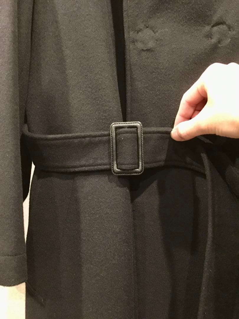 Yohji Yamamoto POUR HOMME 黒フード付コート