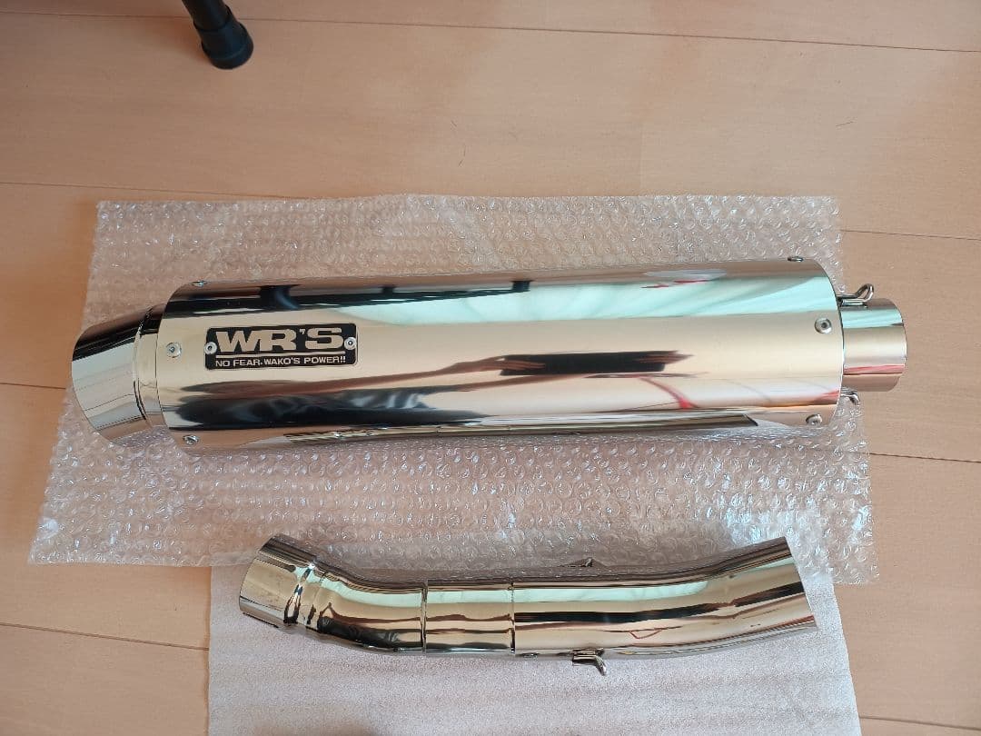 WR’S スリップオンマフラー　ステンレス／ラウンド GSX250R