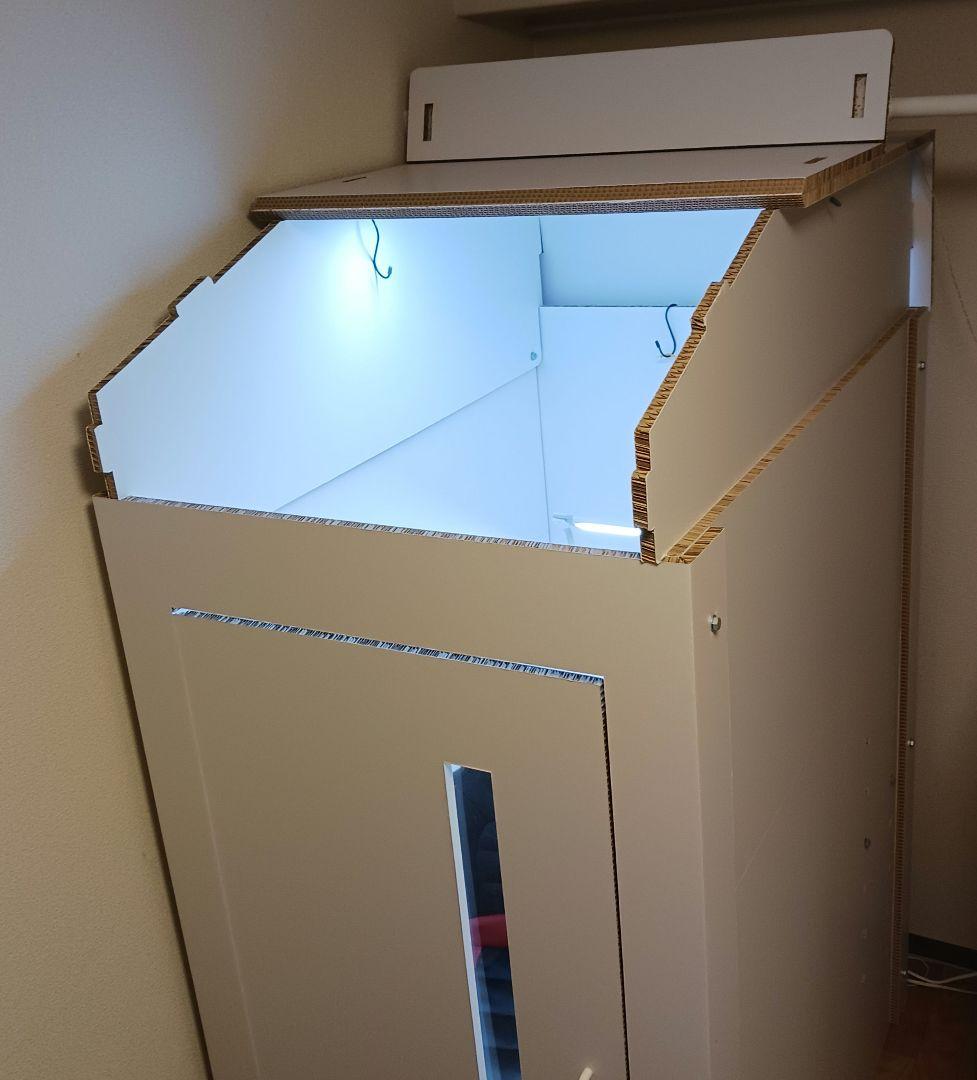 ワークボックス 　簡易個室　リモートワーク部屋　天井LEDライト付　引き取り限定