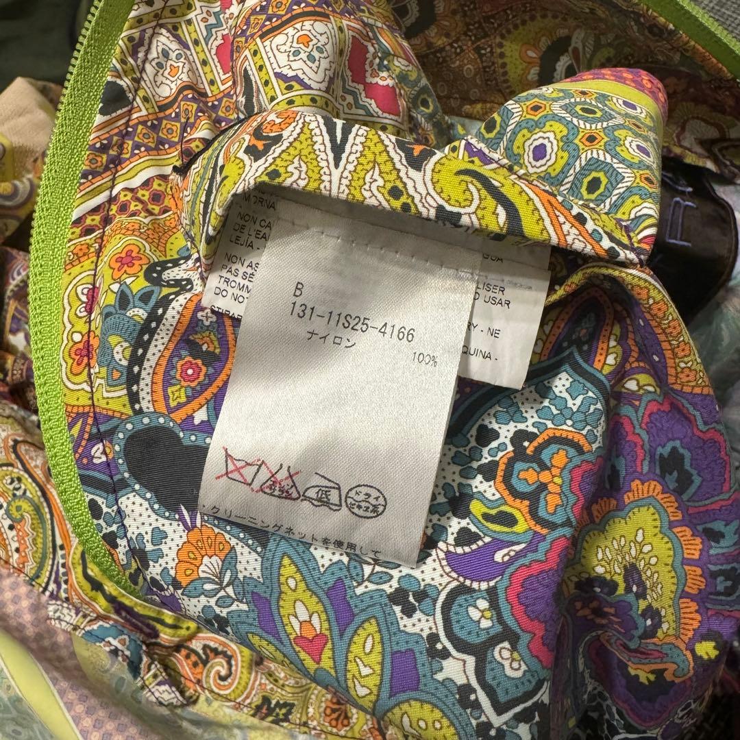 希少　ETRO ペイズリー　ナイロンジャケット　フード　パッカブル　サイズL