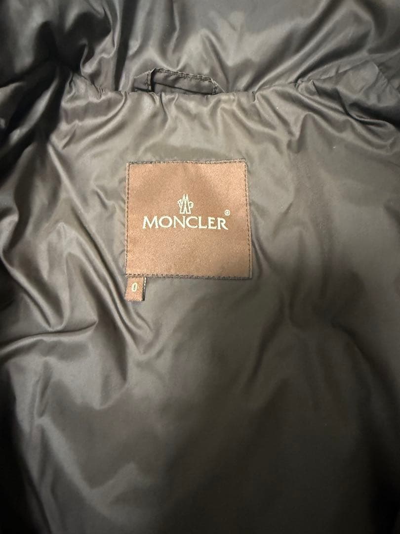【美品】MONCLER ダウンジャケット　サイズ0 ダークブラウン