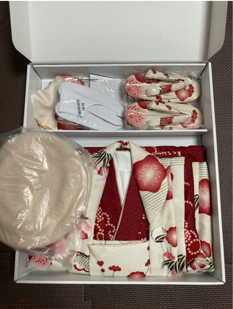 新品同様✨超美品✨七五三 3歳 女の子 着物　被布セット【ひよこ商店】