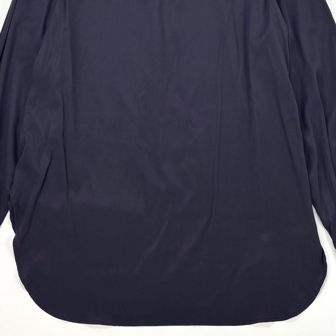 未使用✨SOÉJU シルクボウタイブラウス Mサイズ ネイビー　タグ付き