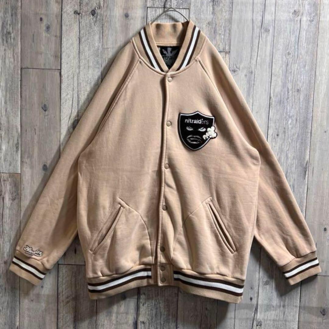 レア　ナイトレイド　スタジャン　nitraid スウェットスタジャン　XL