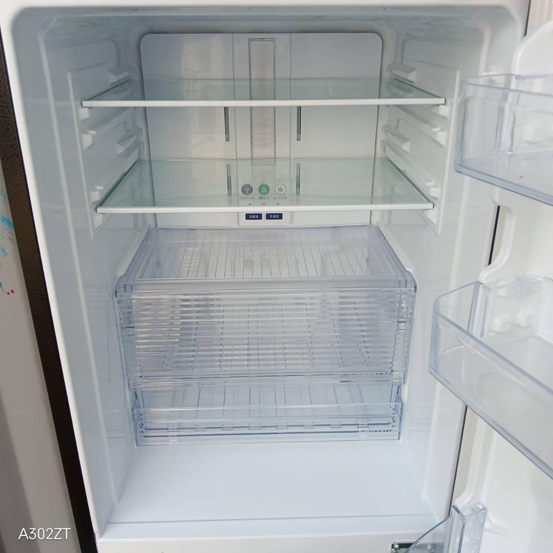 A302★2019年製★シャープ　冷蔵庫　大型　ブラウン茶色　プラズマクラスター