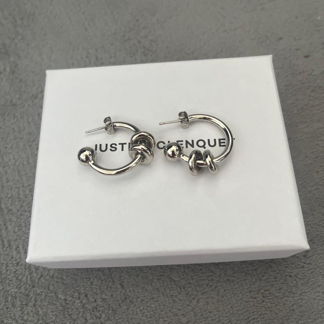 JUSTINE CLENQUET アラン シルバー フープピアス　清家碧羽着用