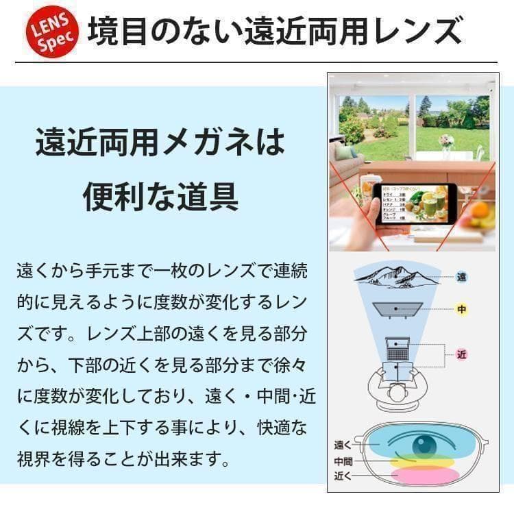 遠近両用メガネ (老眼 +1.00) 鯖江メガネ ヴィンテージ AK201 新品