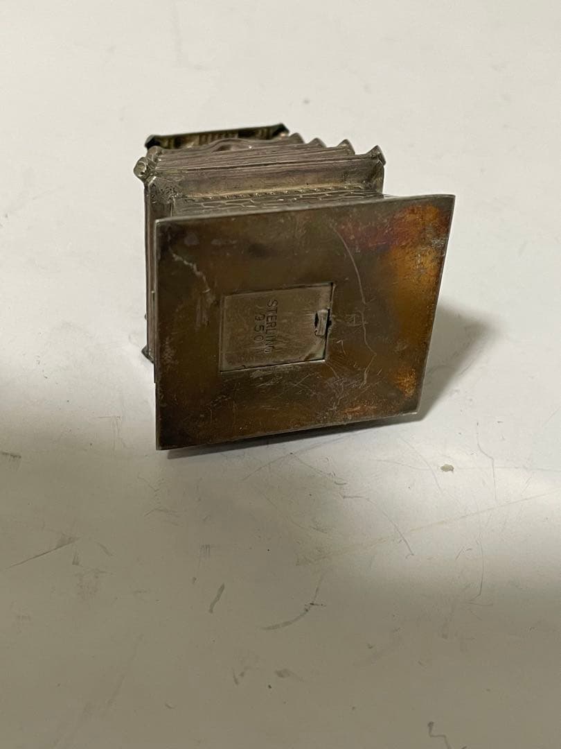 銀細工　シルバー950五重塔　約34g アンティーク