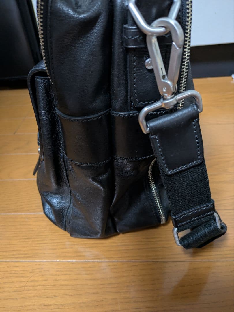 【美品】TUMI トゥミ 2層式 バッグ オールレザー 2way 黒