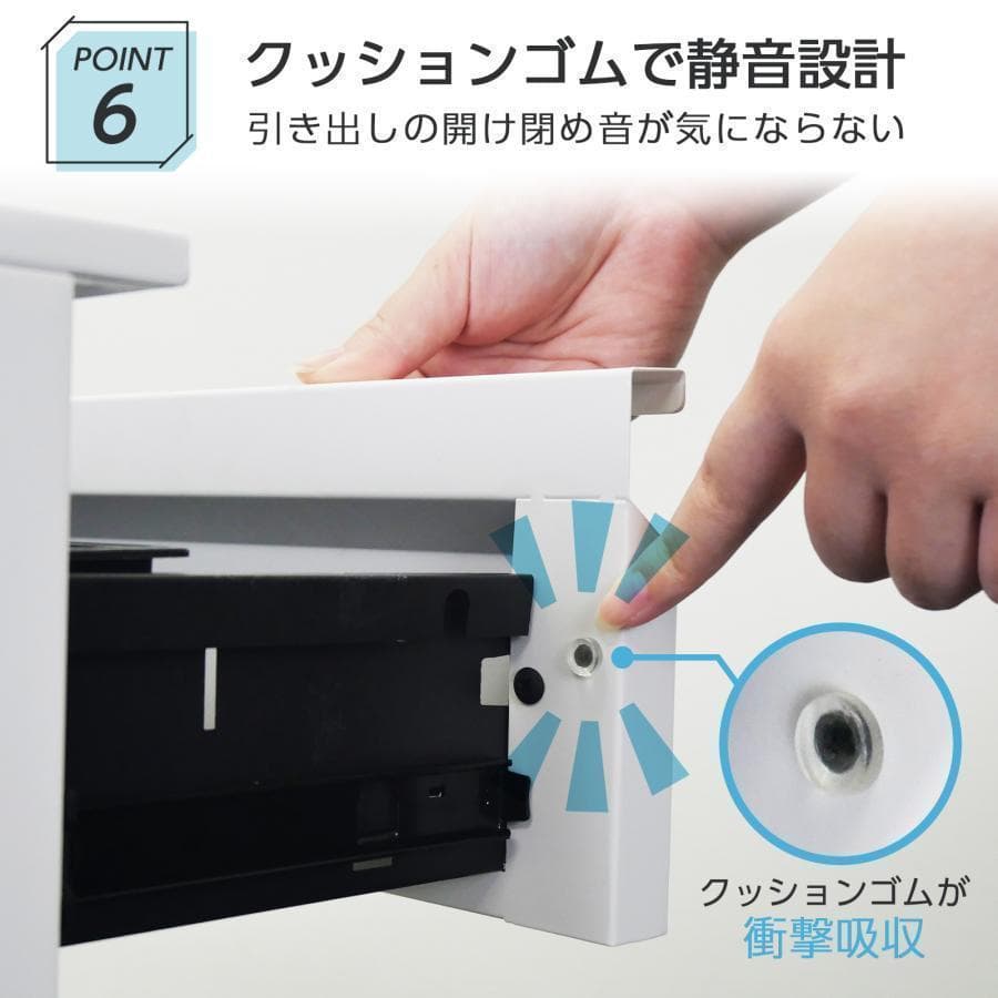 中古オフィスワゴン幅40 鍵付き 完成品 3段 キャスター付き ブラック