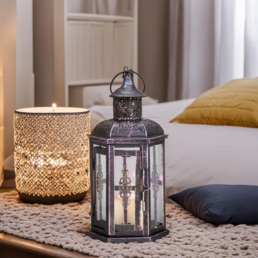 ランタン ヴィンテージ インテリア キャンドルホルダー 25cm