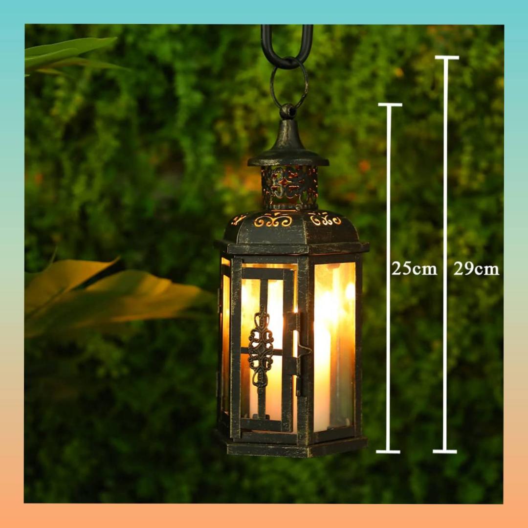 ランタン ヴィンテージ インテリア キャンドルホルダー 25cm