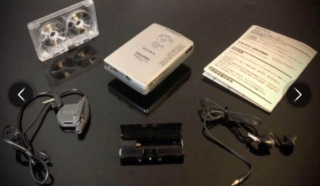 カセットウォークマン SONY WM-EX3, 銀「整備済み、完動超美品」