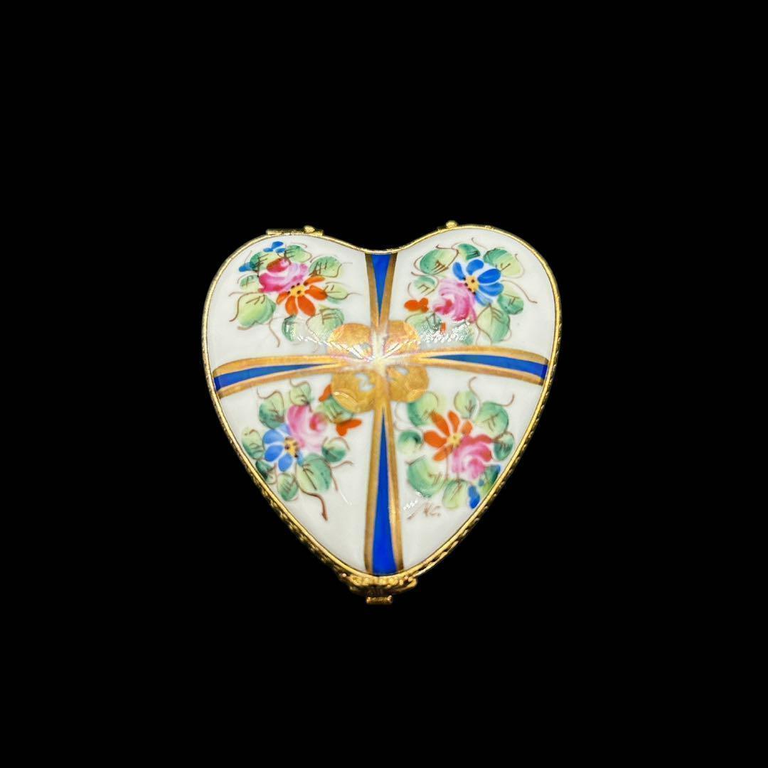 アンジェラママ様　LIMOGES リモージュ ハート型陶器ボックス プレゼント