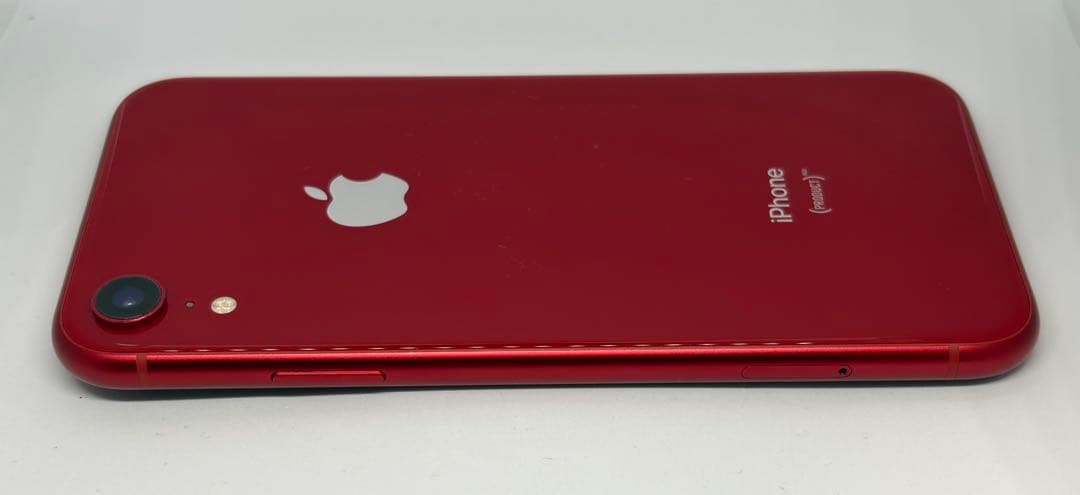 【美品】iPhone XR 128GB赤レッドSIMフリー 元箱+新品フィルム
