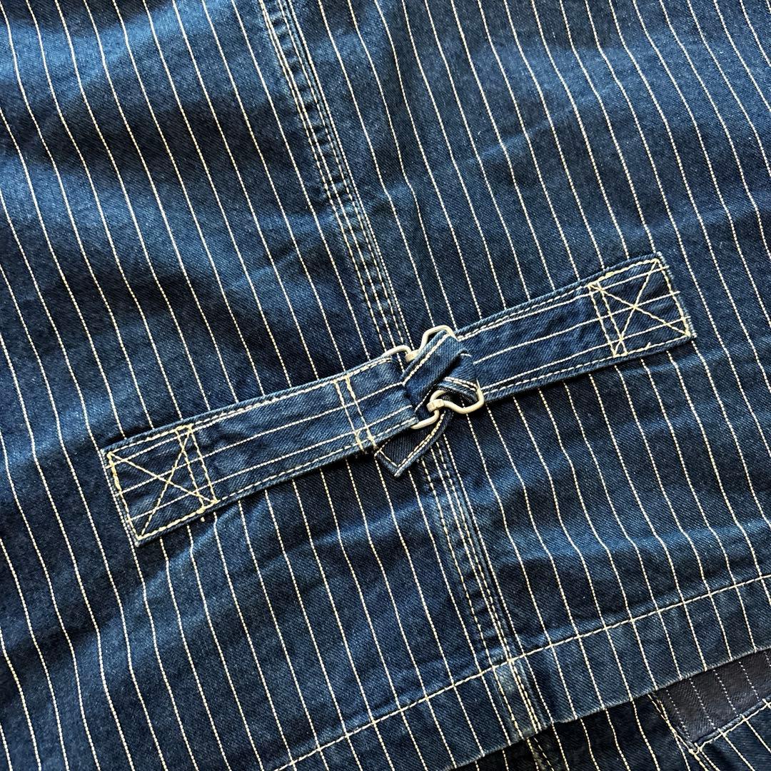 トップス Schott / denim hickory work vest