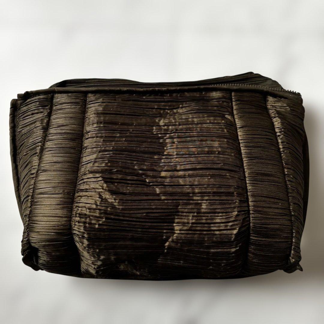 PLEATS PLEASE プリーツプリーズ ショルダーバッグ カーキブラウン