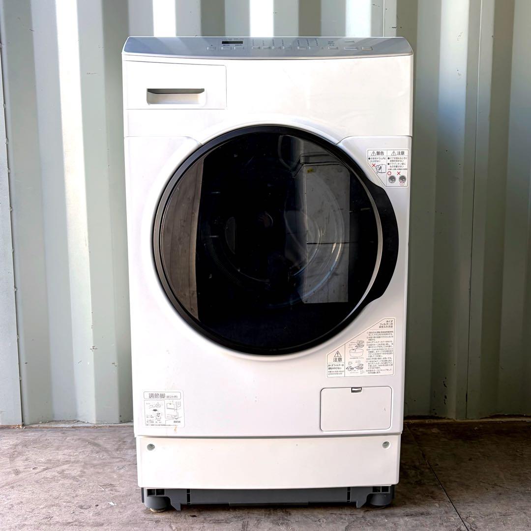運搬取付無料！ホワイト純正IRIS静音コンパクトスリムドラム式洗濯機！完動超美品