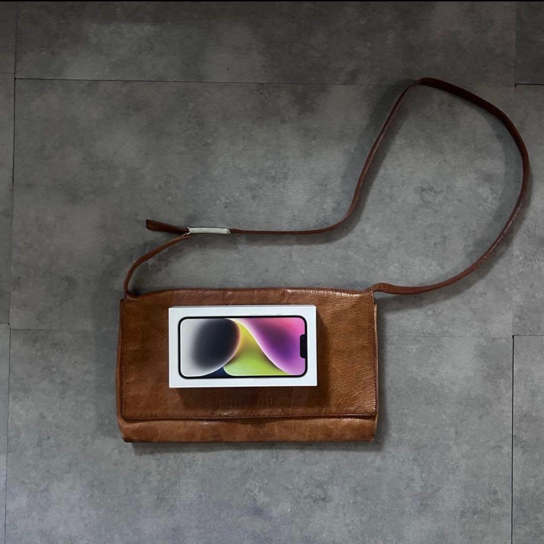 【超激レア❗️】archive miumiu レザー　ショルダーバッグ　ブラウン