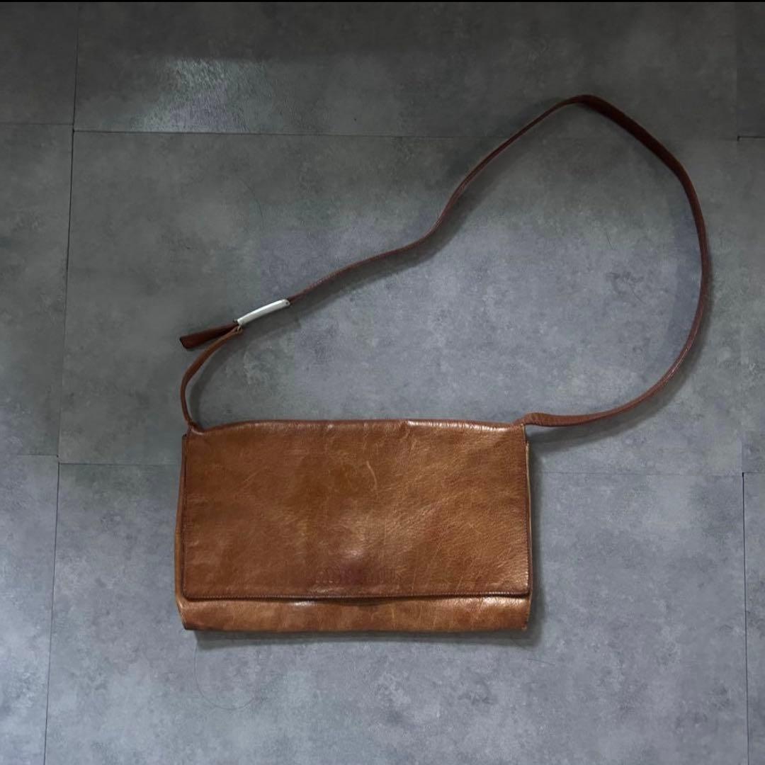 【超激レア❗️】archive miumiu レザー　ショルダーバッグ　ブラウン