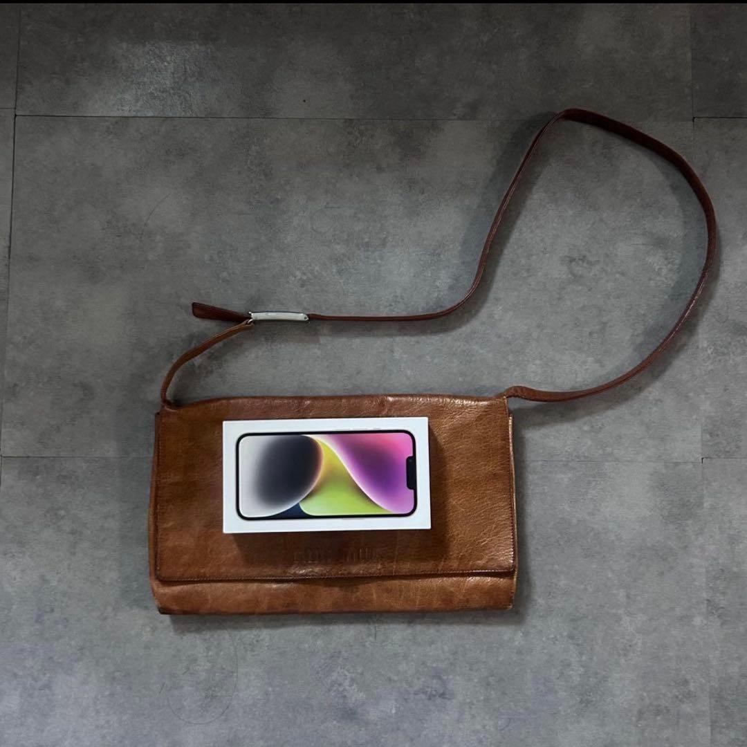 【超激レア❗️】archive miumiu レザー　ショルダーバッグ　ブラウン