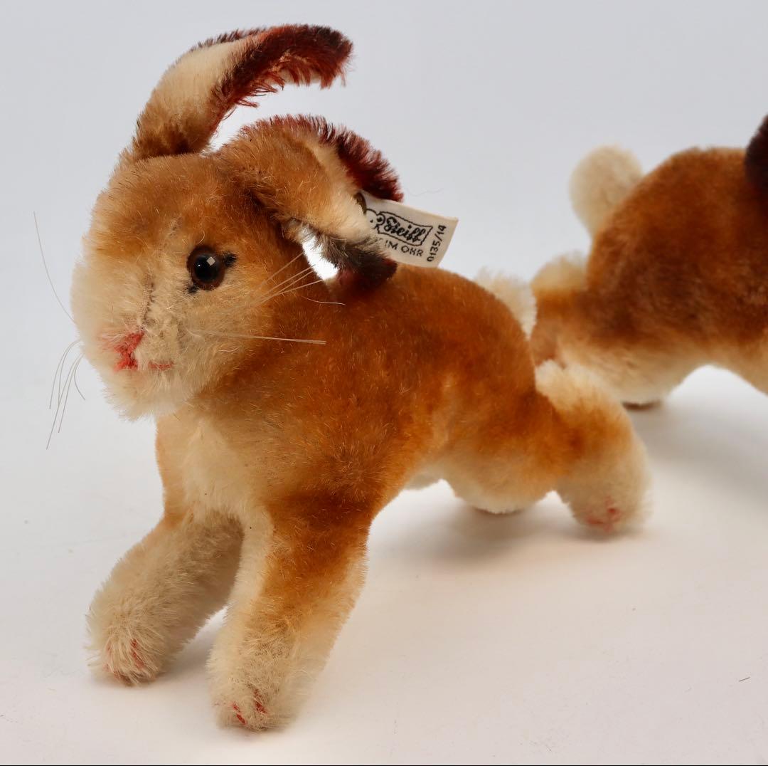 ビンテージ・シュタイフ・ラビット大中小3体セット 0135/17,14,08