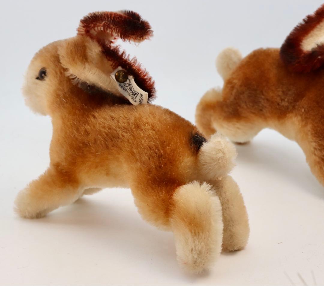 ビンテージ・シュタイフ・ラビット大中小3体セット 0135/17,14,08