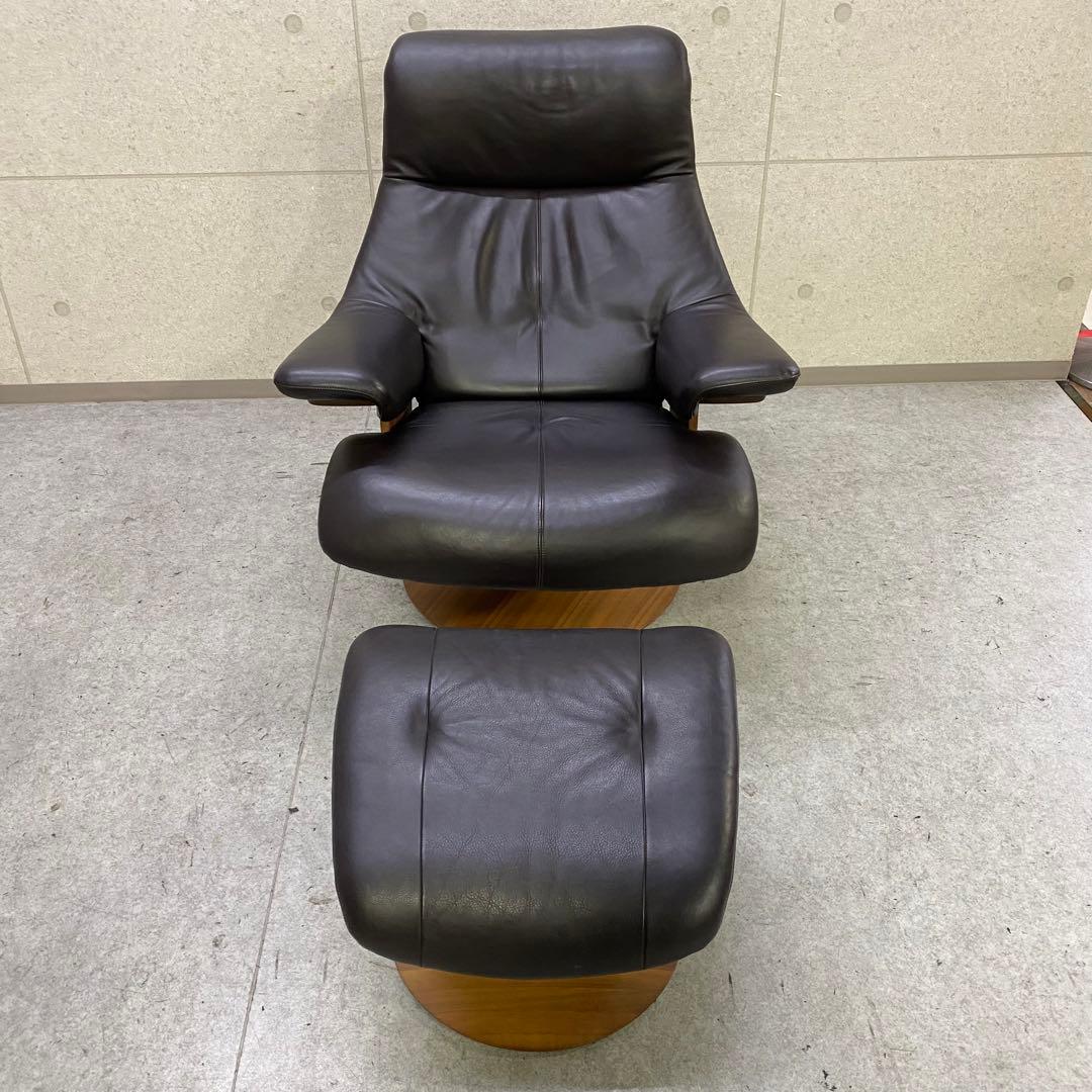 【美品】カリモク ザ・ファースト RU74 リクライナー RU02 オットマン
