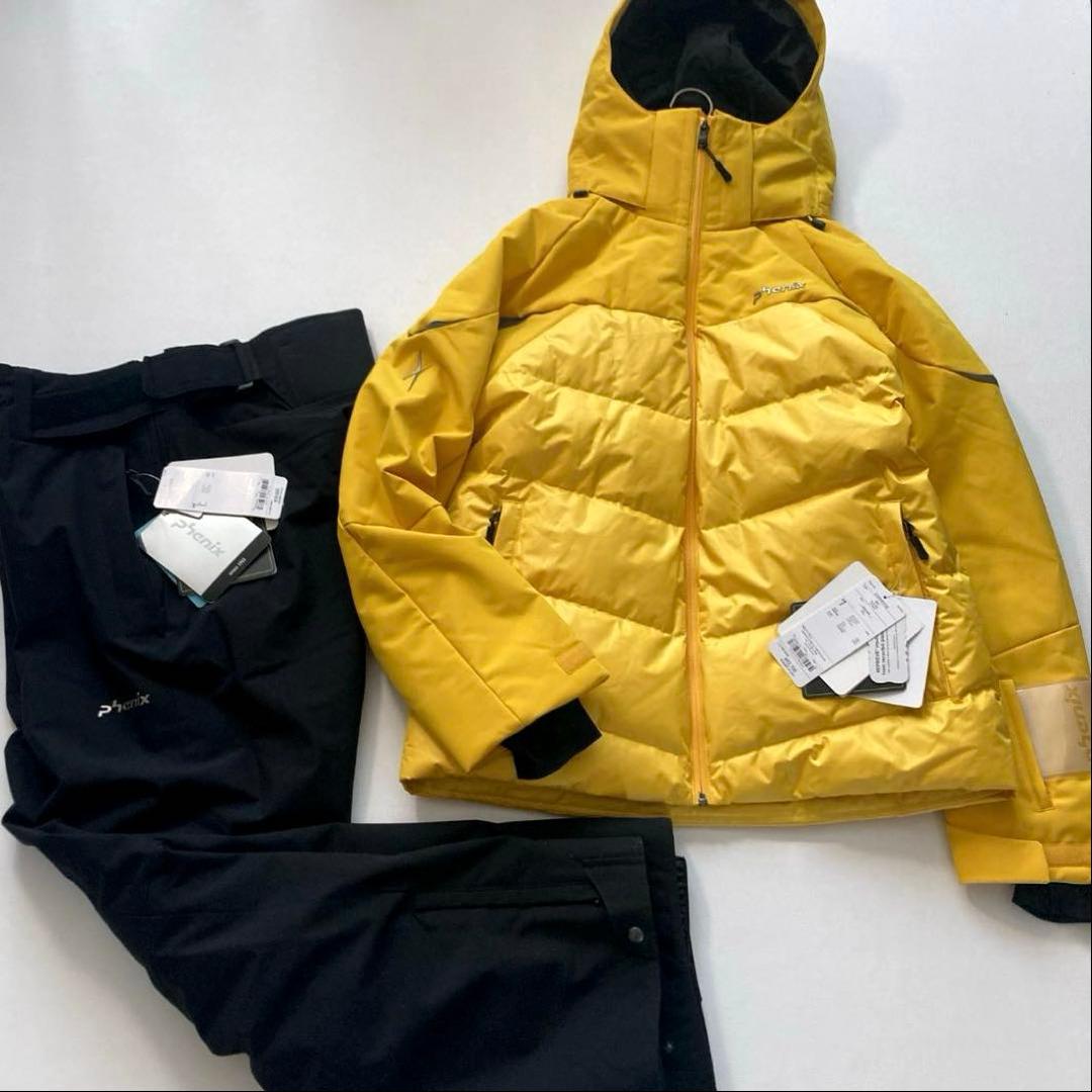 【新品タグ付】phenix スキーウェア上下セット ハイブリッドレガシー 黄×黒