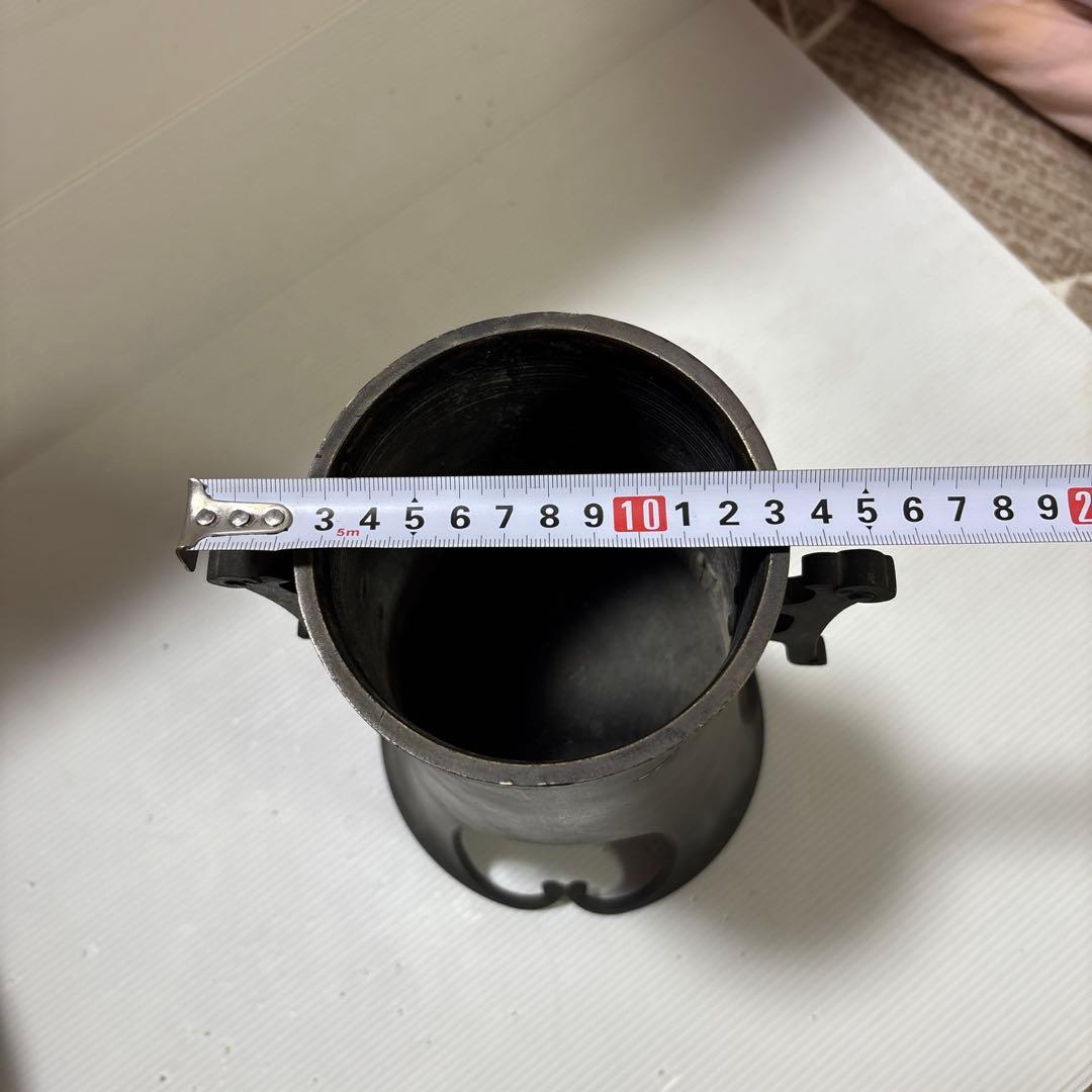 年代物 古董品 唐銅作物 金銀象嵌