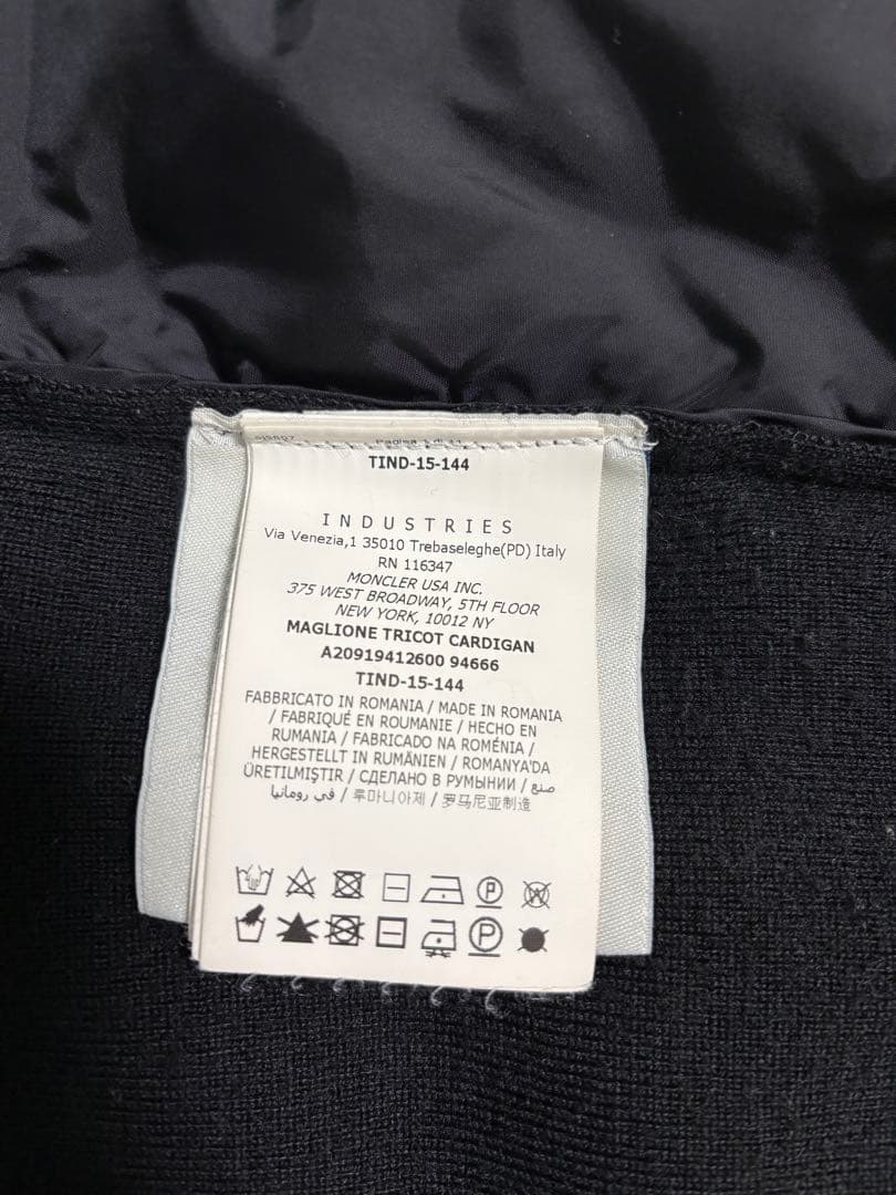 MONCLER 切替ニットダウン