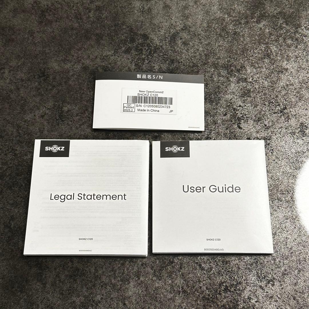 最新版 Shokz OpenComm2 2025 Upgrade 骨伝導イヤホン