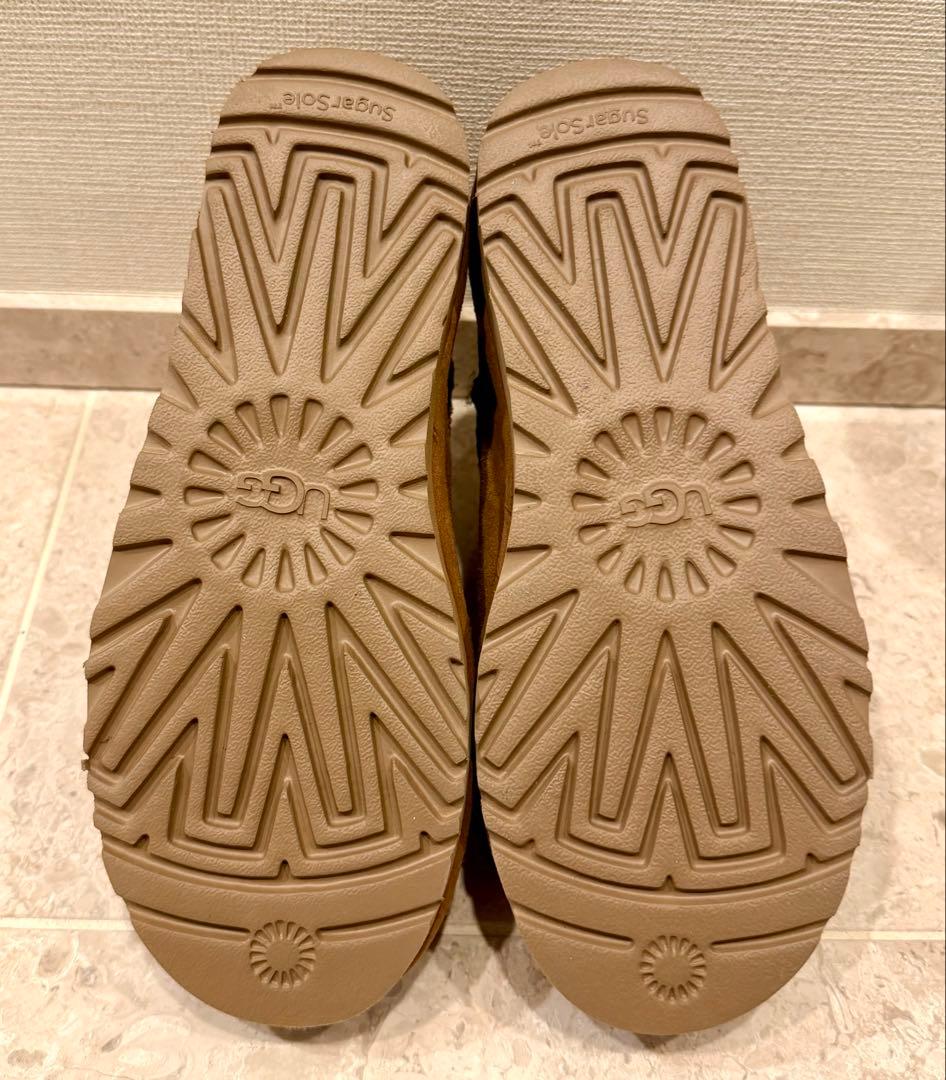 【美品】UGG アグ　クラシックウルトラミニ スエードムートン ショートブーツ