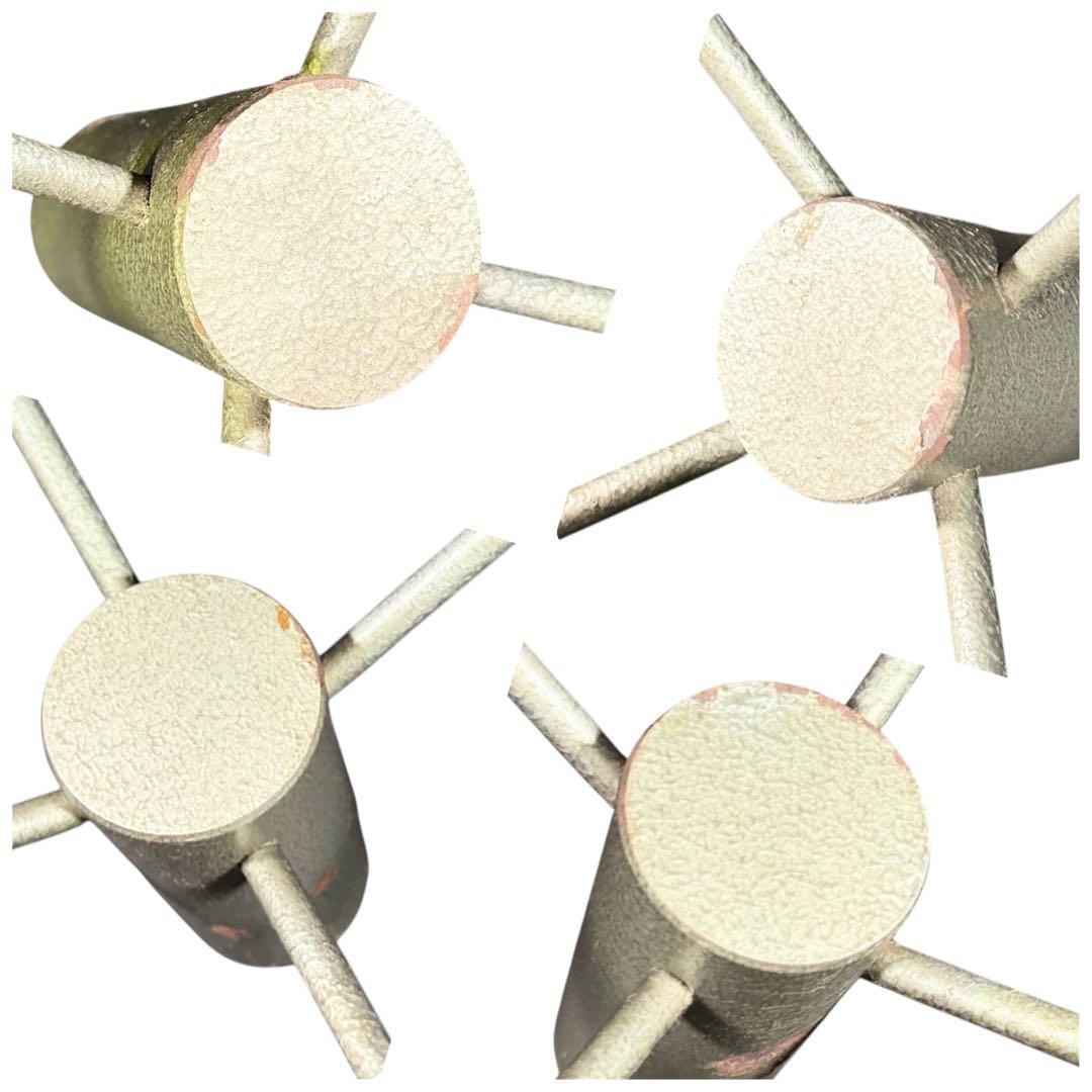 HR793 【希少】maruni リアルシャビーインダストリアル　ガラステーブル