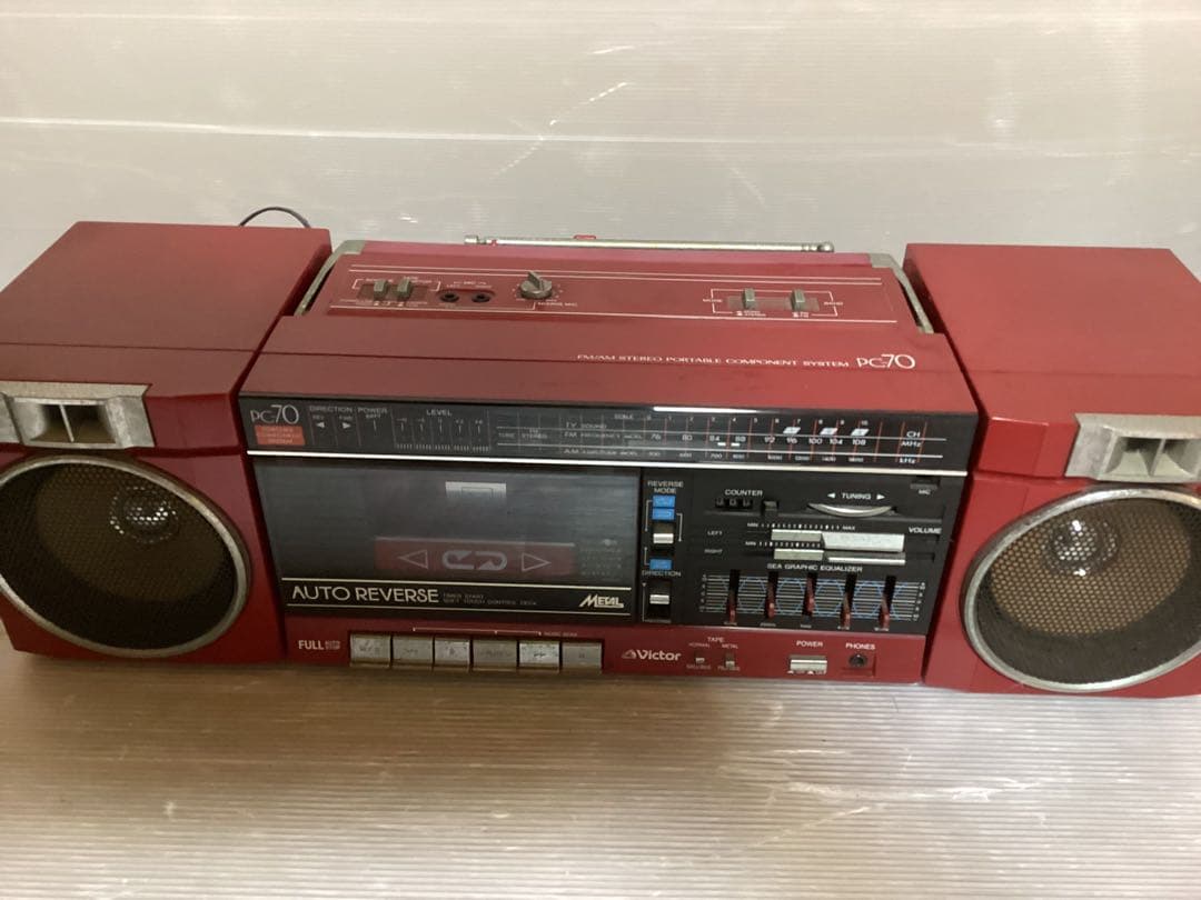 ★Victor PC-70 オートリバースラジカセ