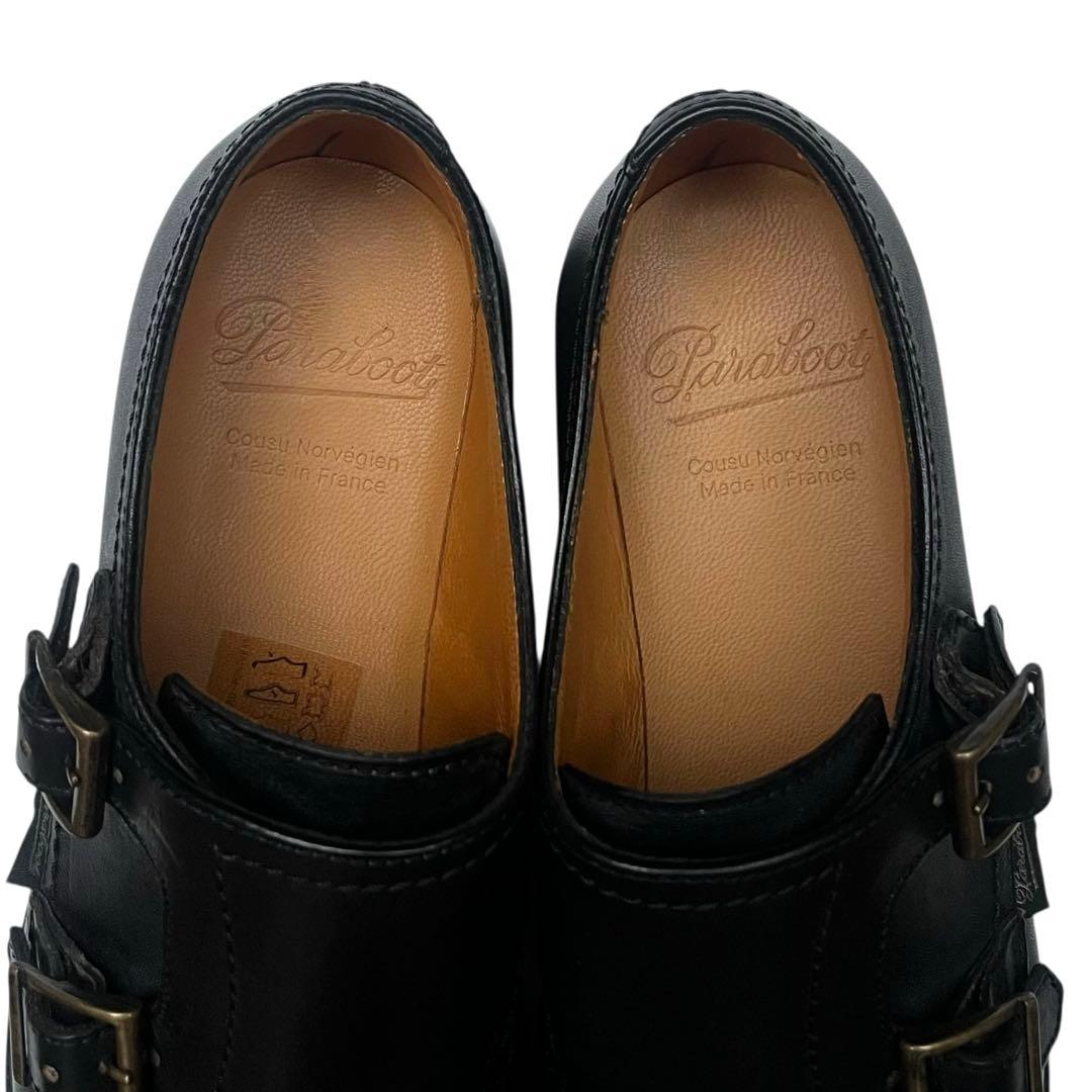 未使用級 パラブーツ UK3 VOGUE ダブルモンクストラップ 定価9.2万