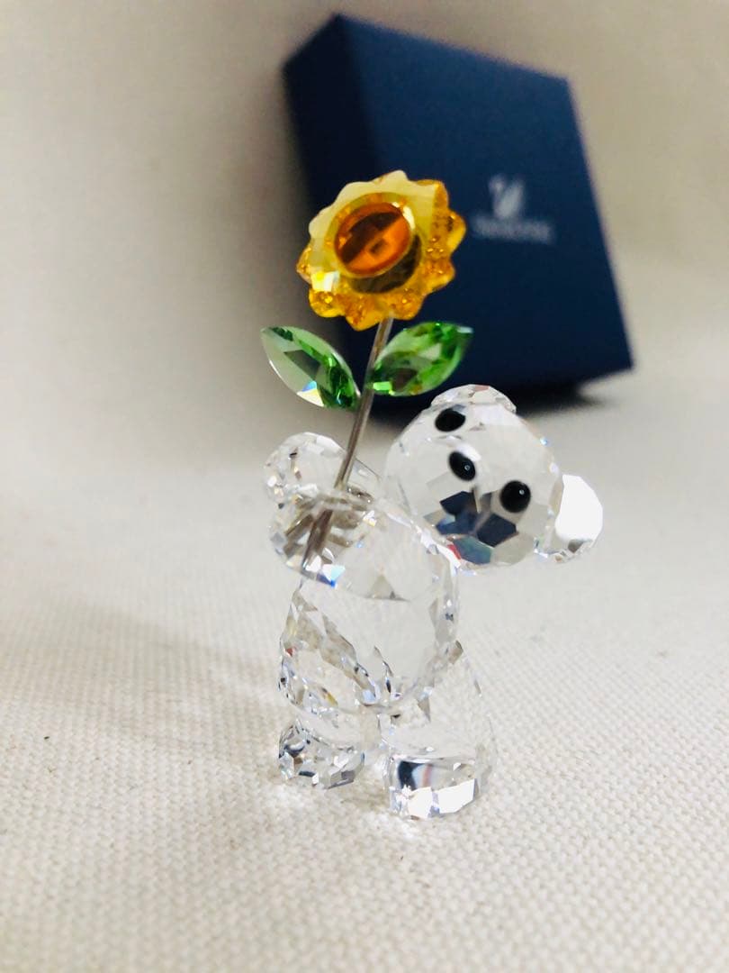 値下げ➡︎【SWAROVSKI】Krisベア+ケーキSET クリスタルオブジェ