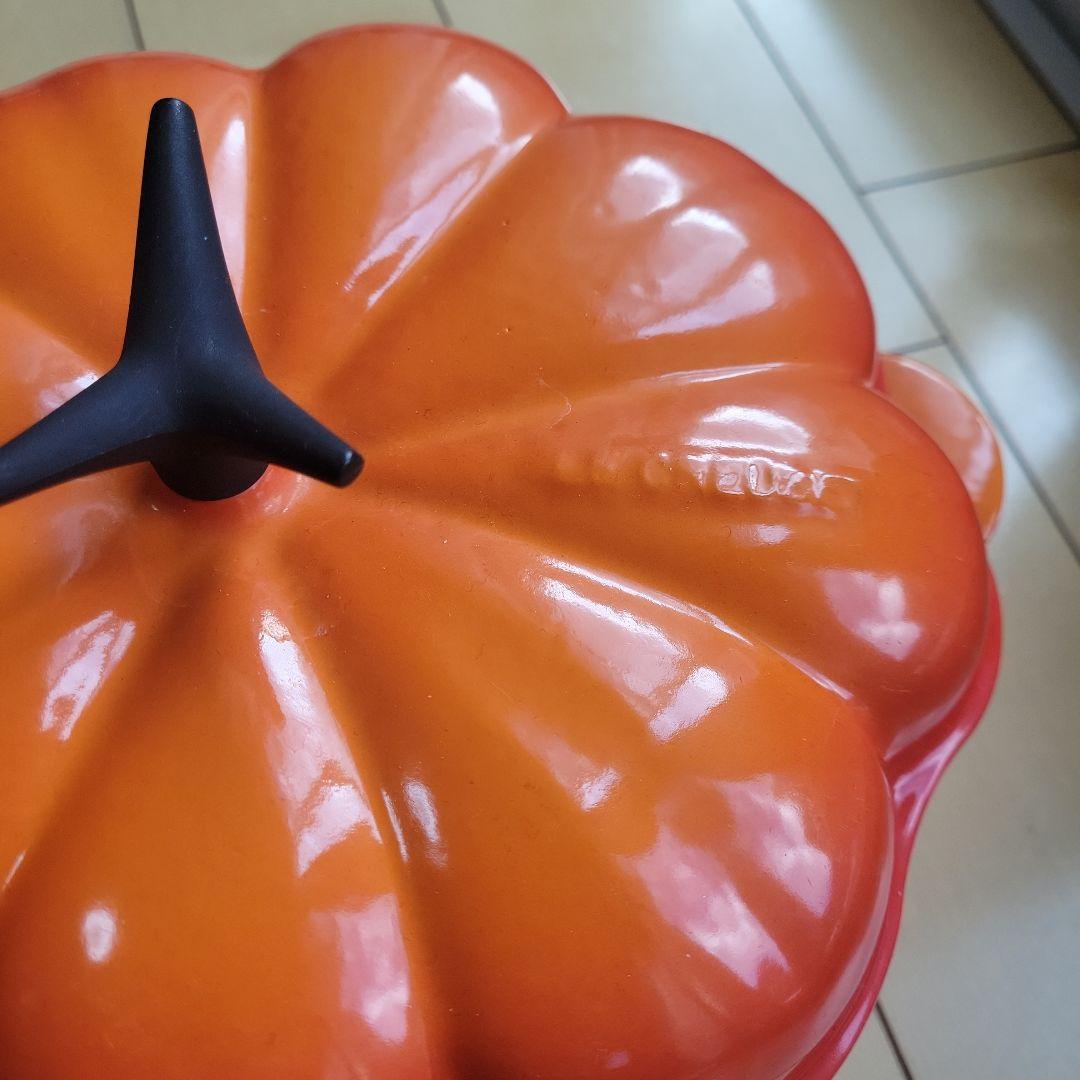 ル・クルーゼ　パンプキン型　両手鍋