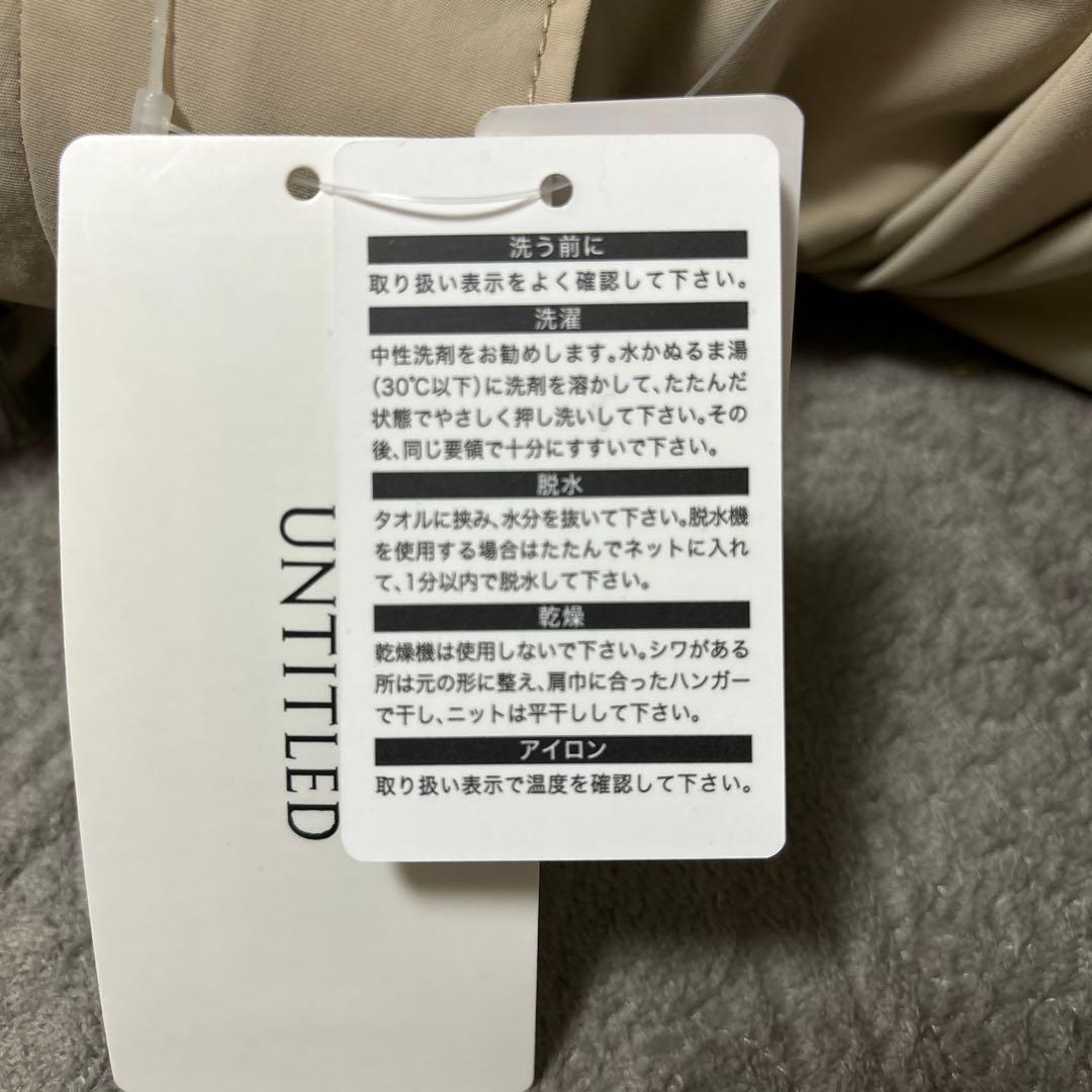 アンタイトルXSサイズ　きれいめ春コート　フード2wayモッズコート