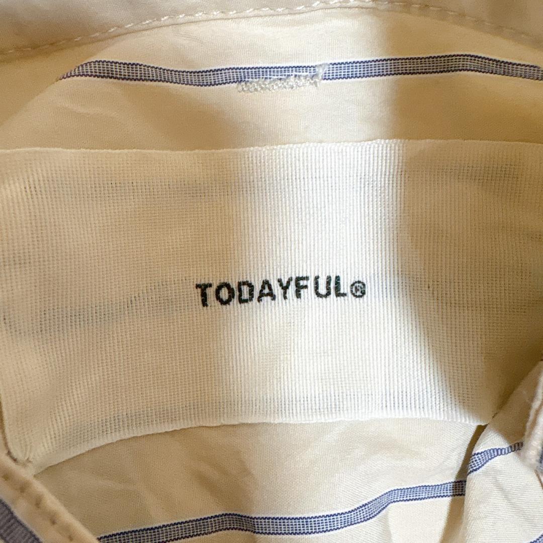 トゥデイフル Stripe Over Shirts ストライプオーバーシャツ