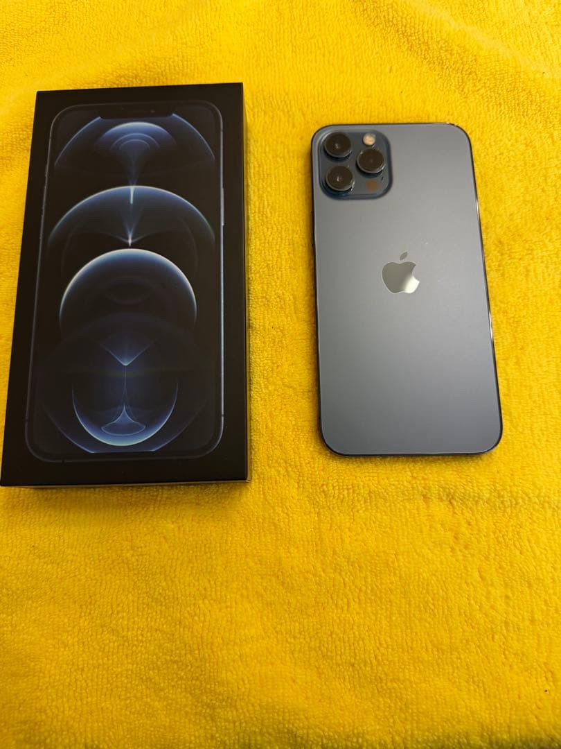 iPhone 12 Promax SIMフリー 256g 青色 本体 箱付き