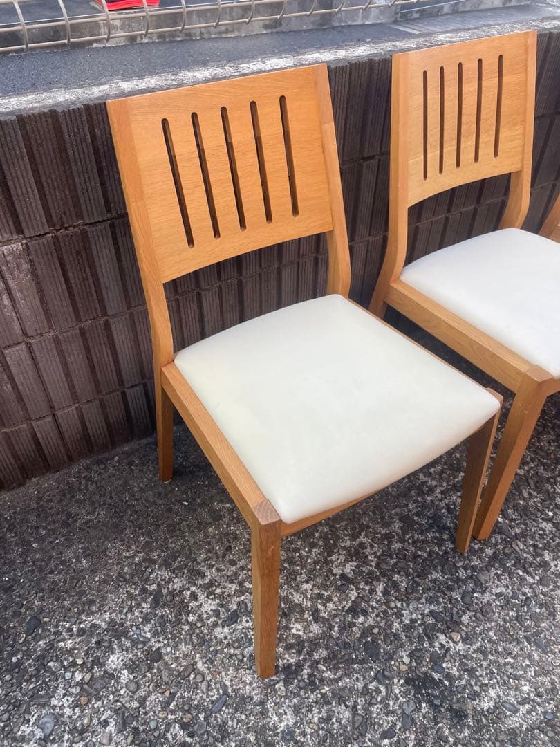 【引取限定】大塚家具　シネマ　木製ダイニングチェア 4脚セット　椅子　葛飾区