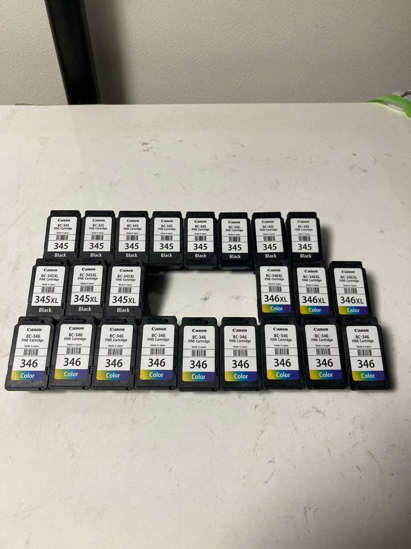 【使用済み】Canon プリンター 純正インクカートリッジ 74個セット