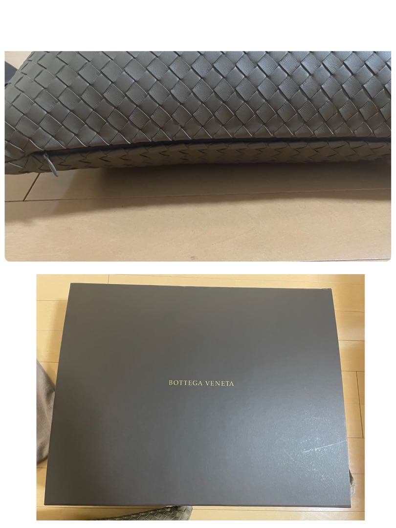 BOTTEGA VENETA イントレチャートクッション　レア　ブラウン系　美品