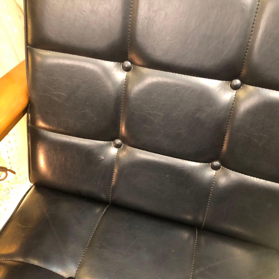 リ*中様 B class カリモク1シーター チェア　ソファー レトロ ブラック