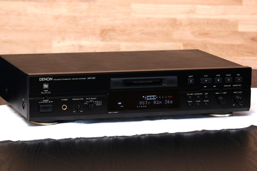 DENON DMD-800 MDデッキ　MDプレーヤー/レコーダー　 日本製　黒
