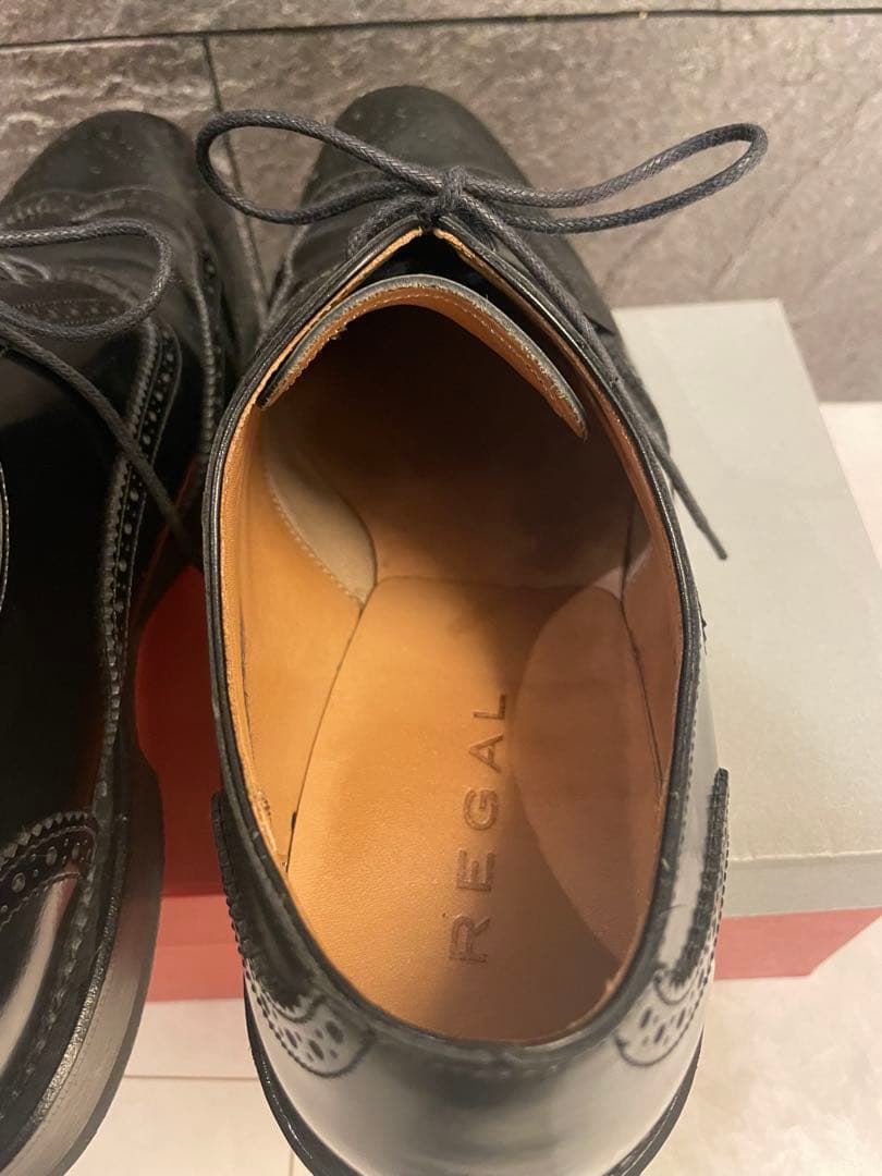 【超美品】 REGAL 717R ウイングチップ 内羽根26.5EEE