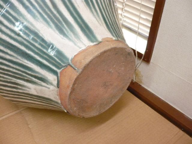 信楽焼 大壷 [B23301] 水瓶 陶磁器 壷 茶壷 茶道具 雨だれ