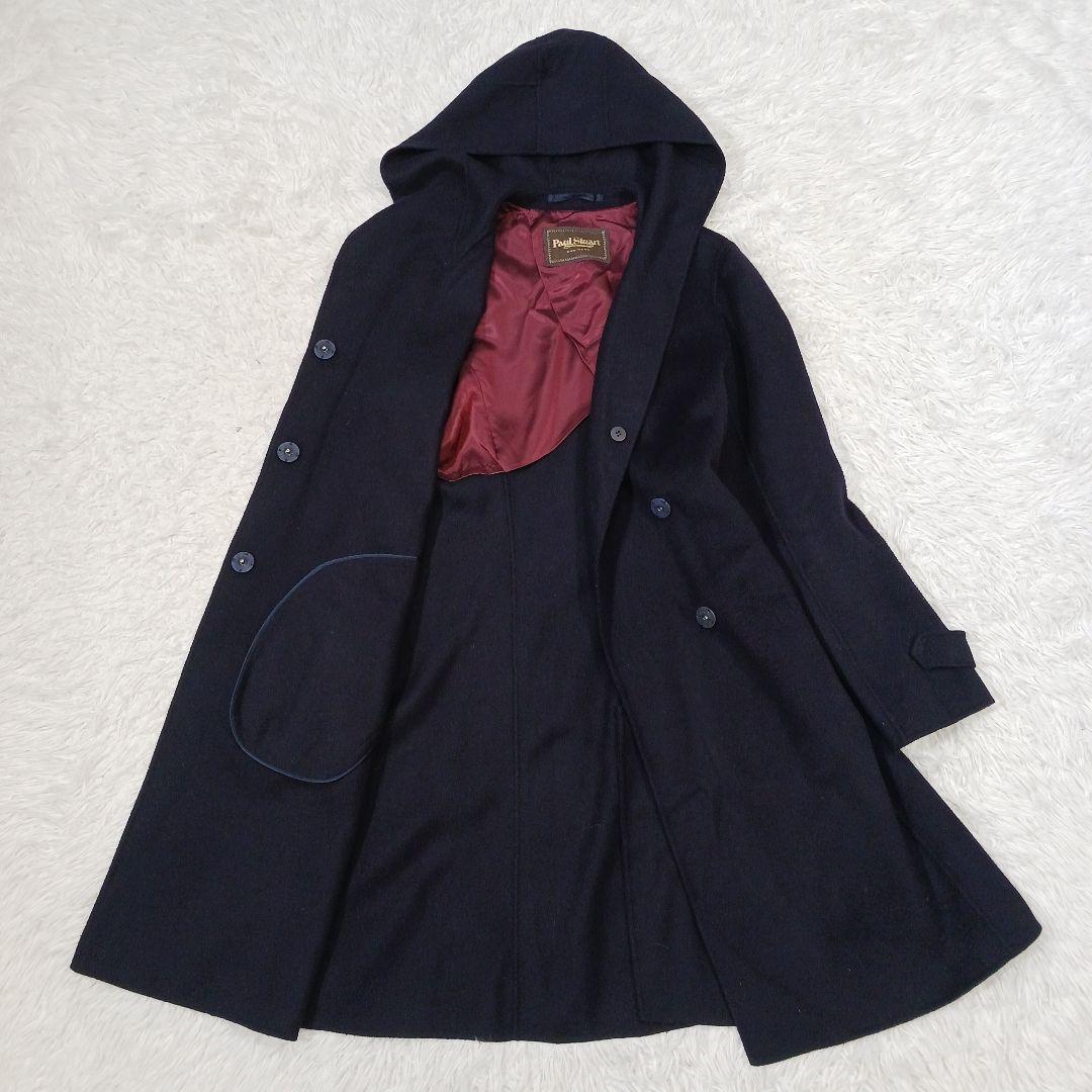 ✨極美品✨ポールスチュアート　カシミヤ混　フーデットコート　女優襟 6